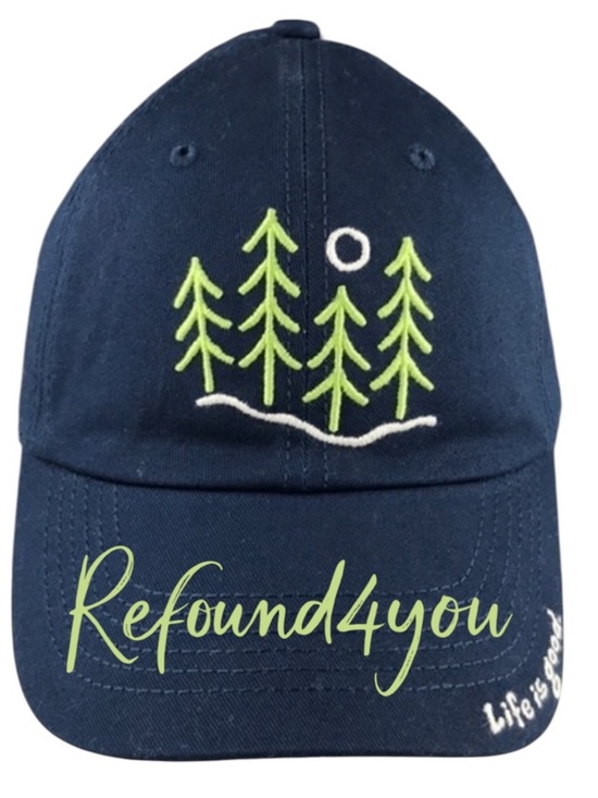 Life Is Good Accessories - Life is Good - ‘Evergreen Trees’ cap. Navy. OS NWT